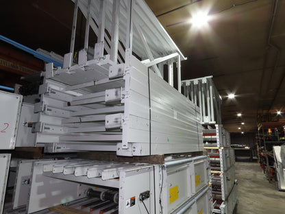 46"x 71' MatTop Roller Belt Conveyor 15Hp 3PH End Drive 10'H Variable Speed VFD