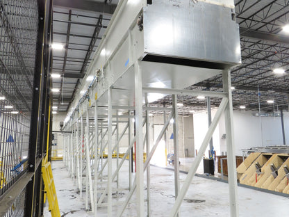 46"x 71' MatTop Roller Belt Conveyor 15Hp 3PH End Drive 10'H Variable Speed VFD