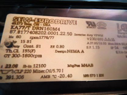 46"x 71' MatTop Roller Belt Conveyor 15Hp 3PH End Drive 10'H Variable Speed VFD