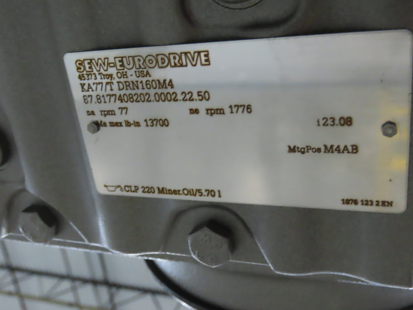 46"x 71' MatTop Roller Belt Conveyor 15Hp 3PH End Drive 10'H Variable Speed VFD