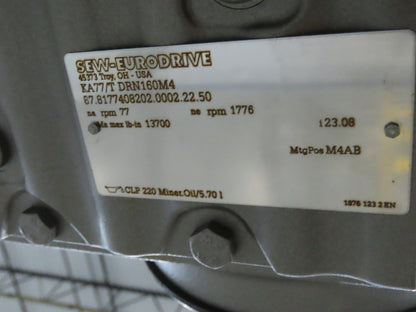 46"x 71' MatTop Roller Belt Conveyor 15Hp 3PH End Drive 10'H Variable Speed VFD