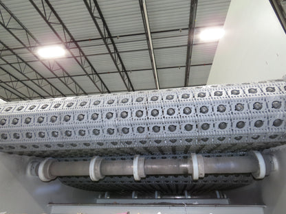 46"x 71' MatTop Roller Belt Conveyor 15Hp 3PH End Drive 10'H Variable Speed VFD