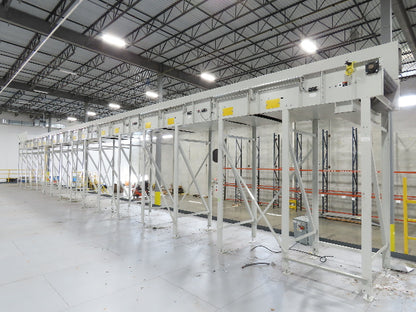 46"x 71' MatTop Roller Belt Conveyor 15Hp 3PH End Drive 10'H Variable Speed VFD