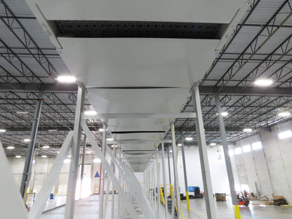 46"x 71' MatTop Roller Belt Conveyor 15Hp 3PH End Drive 10'H Variable Speed VFD