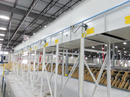 46"x 71' MatTop Roller Belt Conveyor 15Hp 3PH End Drive 10'H Variable Speed VFD