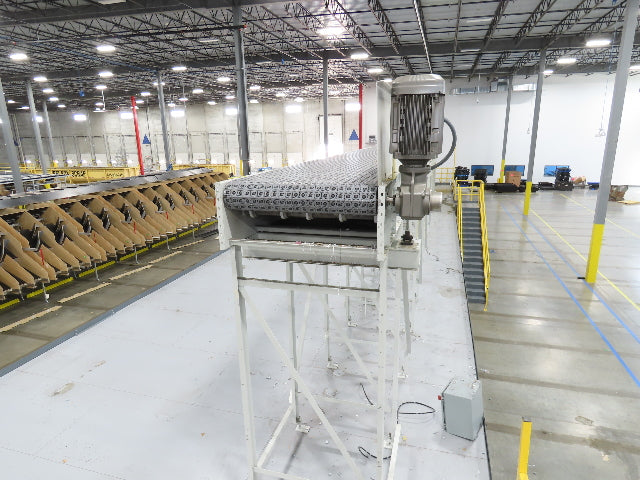 46"x 71' MatTop Roller Belt Conveyor 15Hp 3PH End Drive 10'H Variable Speed VFD