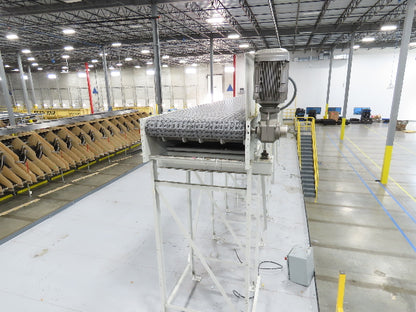 46"x 71' MatTop Roller Belt Conveyor 15Hp 3PH End Drive 10'H Variable Speed VFD