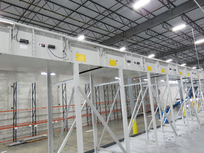 46"x 71' MatTop Roller Belt Conveyor 15Hp 3PH End Drive 10'H Variable Speed VFD