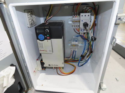 46"x 71' MatTop Roller Belt Conveyor 15Hp 3PH End Drive 10'H Variable Speed VFD