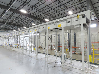 46"x 71' MatTop Roller Belt Conveyor 15Hp 3PH End Drive 10'H Variable Speed VFD