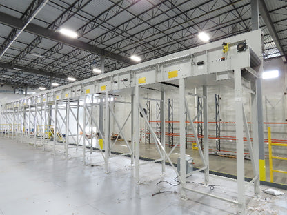 46"x 71' MatTop Roller Belt Conveyor 15Hp 3PH End Drive 10'H Variable Speed VFD