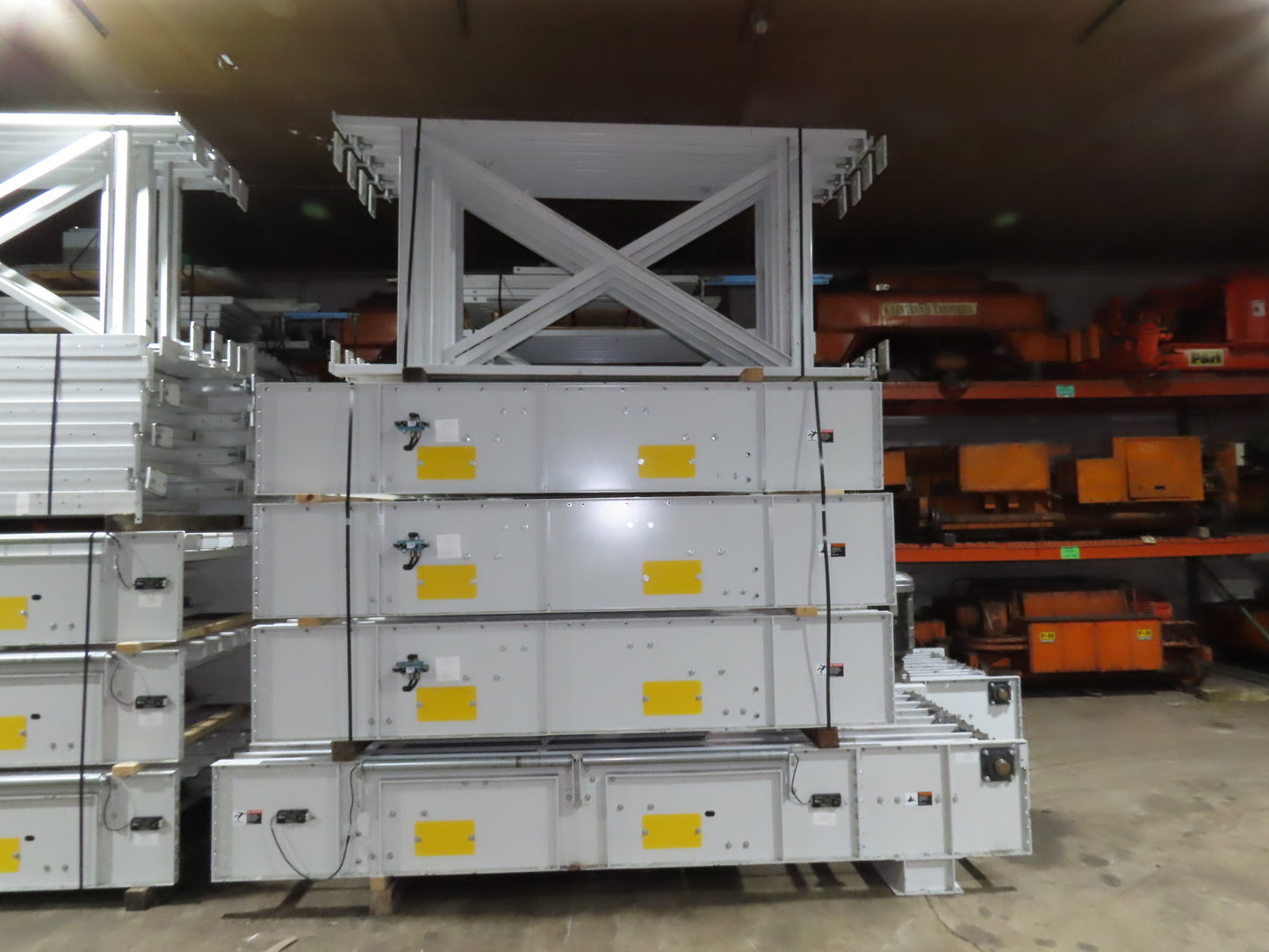 46"x 71' MatTop Roller Belt Conveyor 15Hp 3PH End Drive 10'H Variable Speed VFD