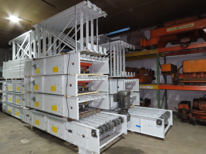 46"x 71' MatTop Roller Belt Conveyor 15Hp 3PH End Drive 10'H Variable Speed VFD