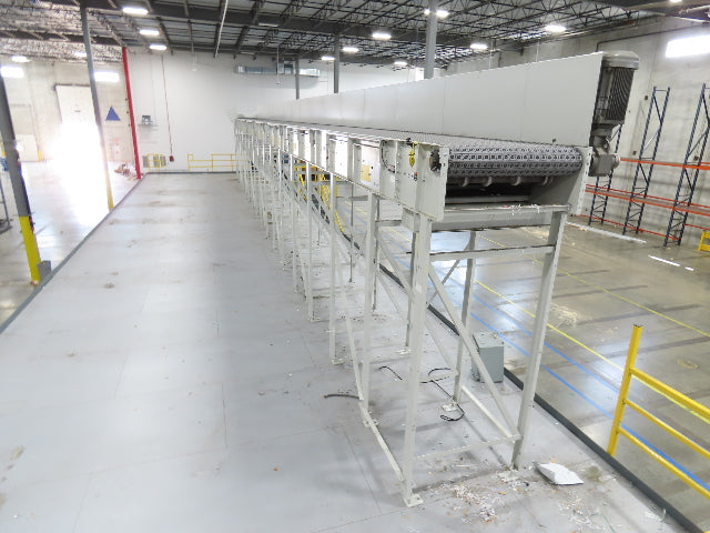 46"x 71' MatTop Roller Belt Conveyor 15Hp 3PH End Drive 10'H Variable Speed VFD