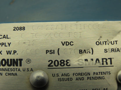 Rosemount 2088G4N22A1E5T1P0054 Electronic Pressure Transmitter 1-5VDC 4000psi