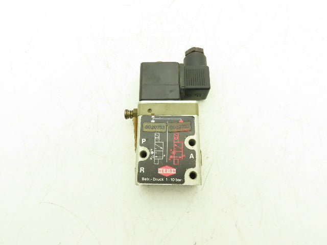 Herion 8020753 Pneumatic Air Solenoid Valve 1-10 Bar 24VAC