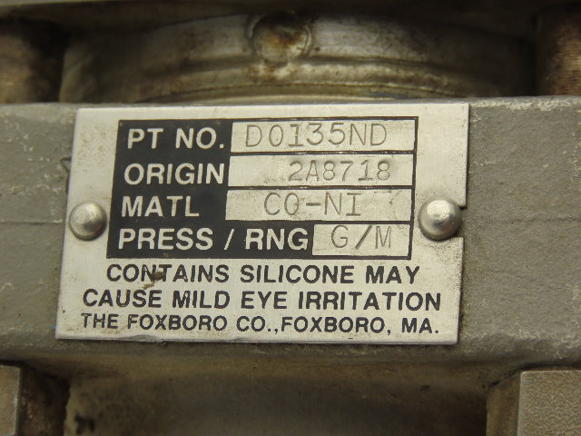 Foxboro 821GM-IS1NM2 Pressure Transmitter 1/2"NPT 12.5-65vdc 0-30PSI