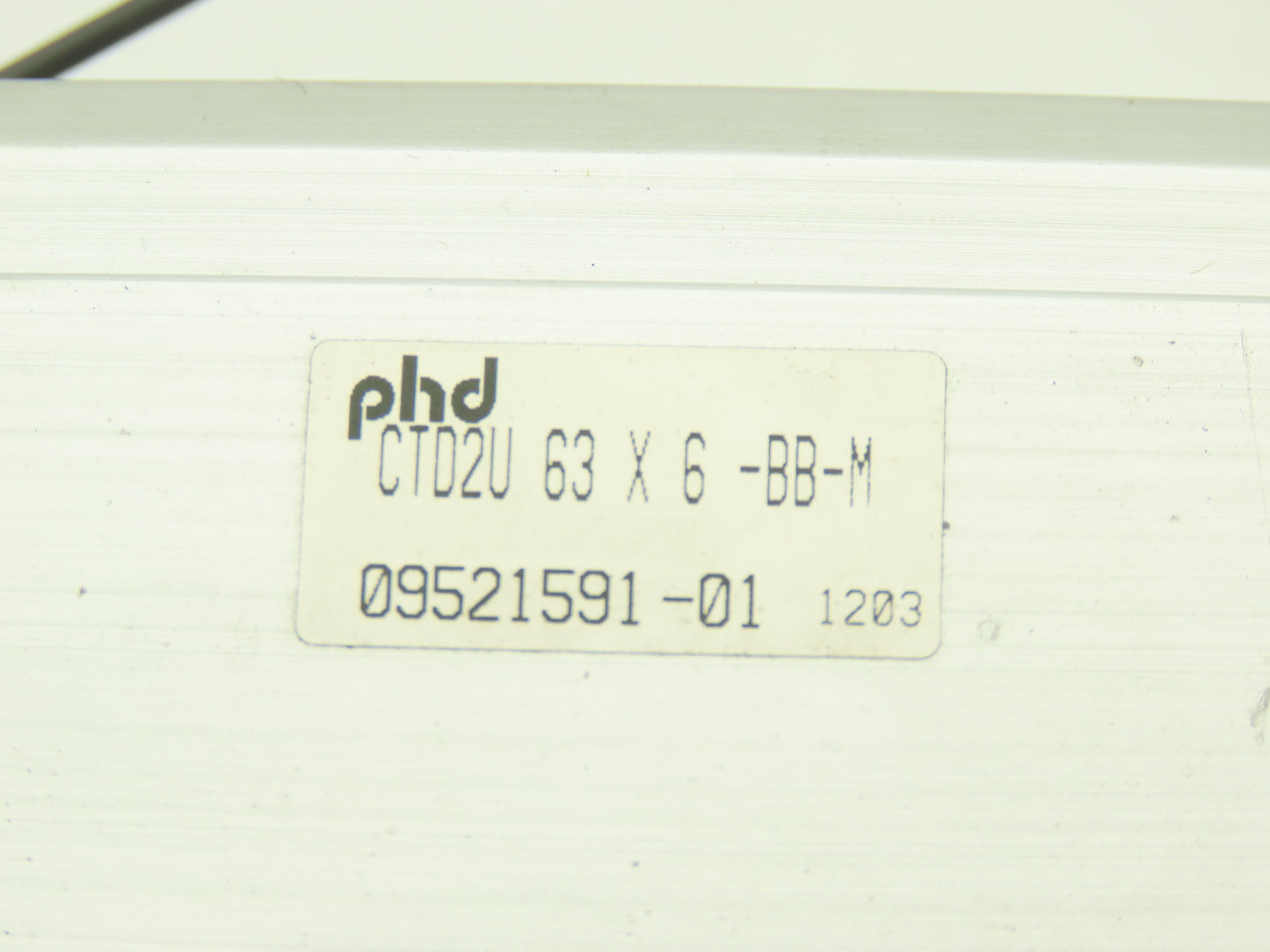 PHD CTD2U 63x6-BB-M Pneumatic Guided Air Cylinder 6" Stroke Non-Rotating Rod