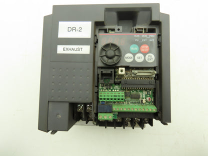 Mitsubishi FR-E740-026-NA E700 Inverter Drive 380/480VAC 2.6A Input 3PH 1Hp