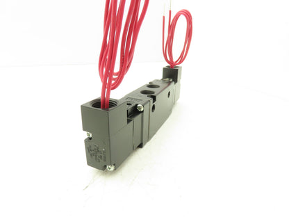 Parker B522ACH53A Pneumatic Double Solenoid Valve 120V 150psi 3/8"npt 4/2