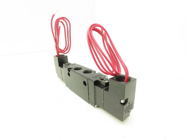 Parker B522ACH53A Pneumatic Double Solenoid Valve 120V 150psi 3/8"npt 4/2