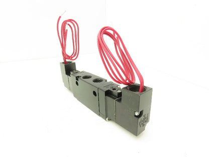 Parker B522ACH53A Pneumatic Double Solenoid Valve 120V 150psi 3/8"npt 4/2