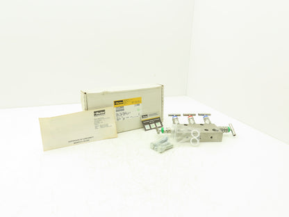 Parker DS5DBB9 Hydraulic Stainless Valve Manifold 5-Port 1/4" 1/2"NPT