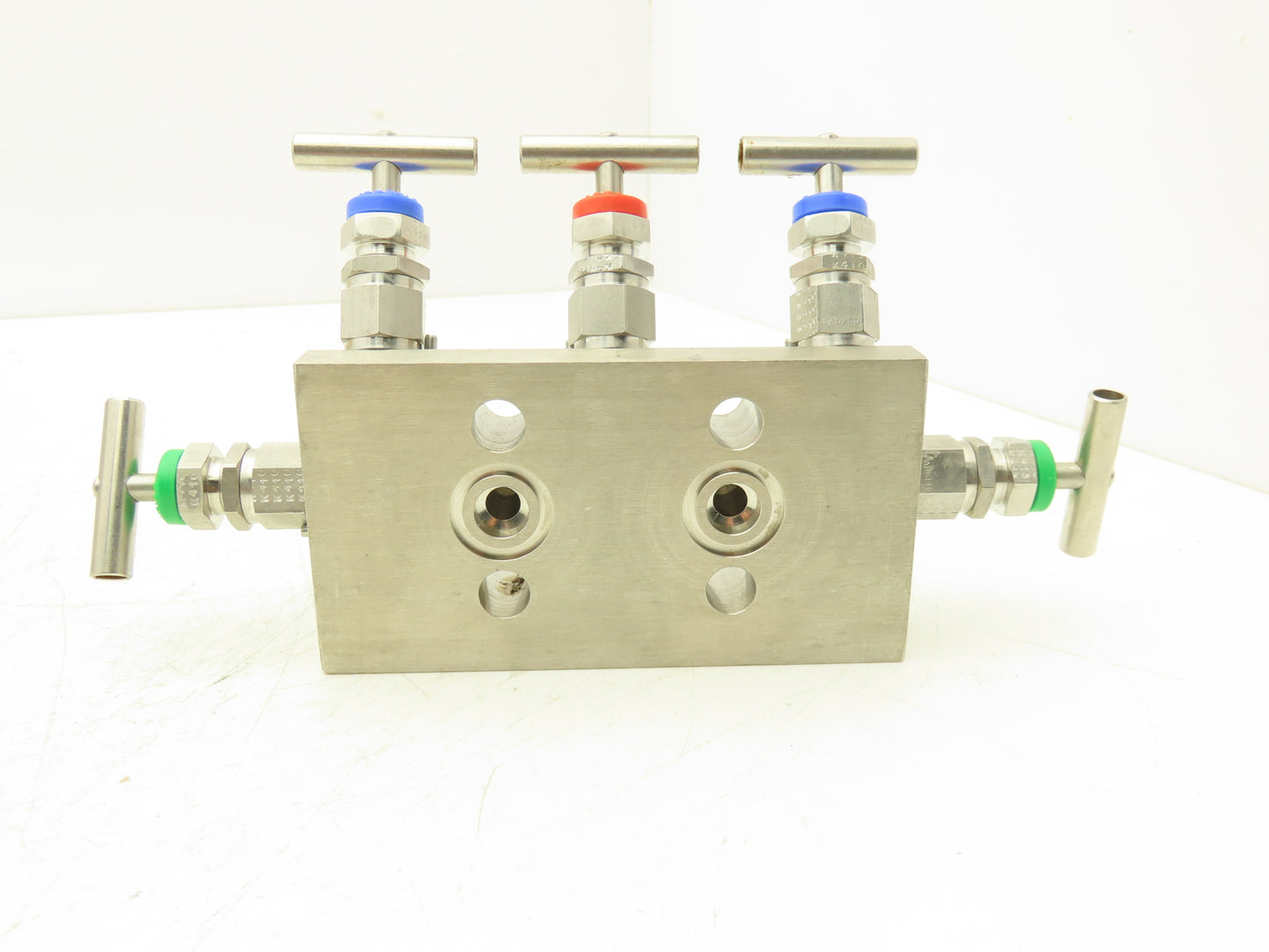 Parker DS5DBB9 Hydraulic Stainless Valve Manifold 5-Port 1/4" 1/2"NPT