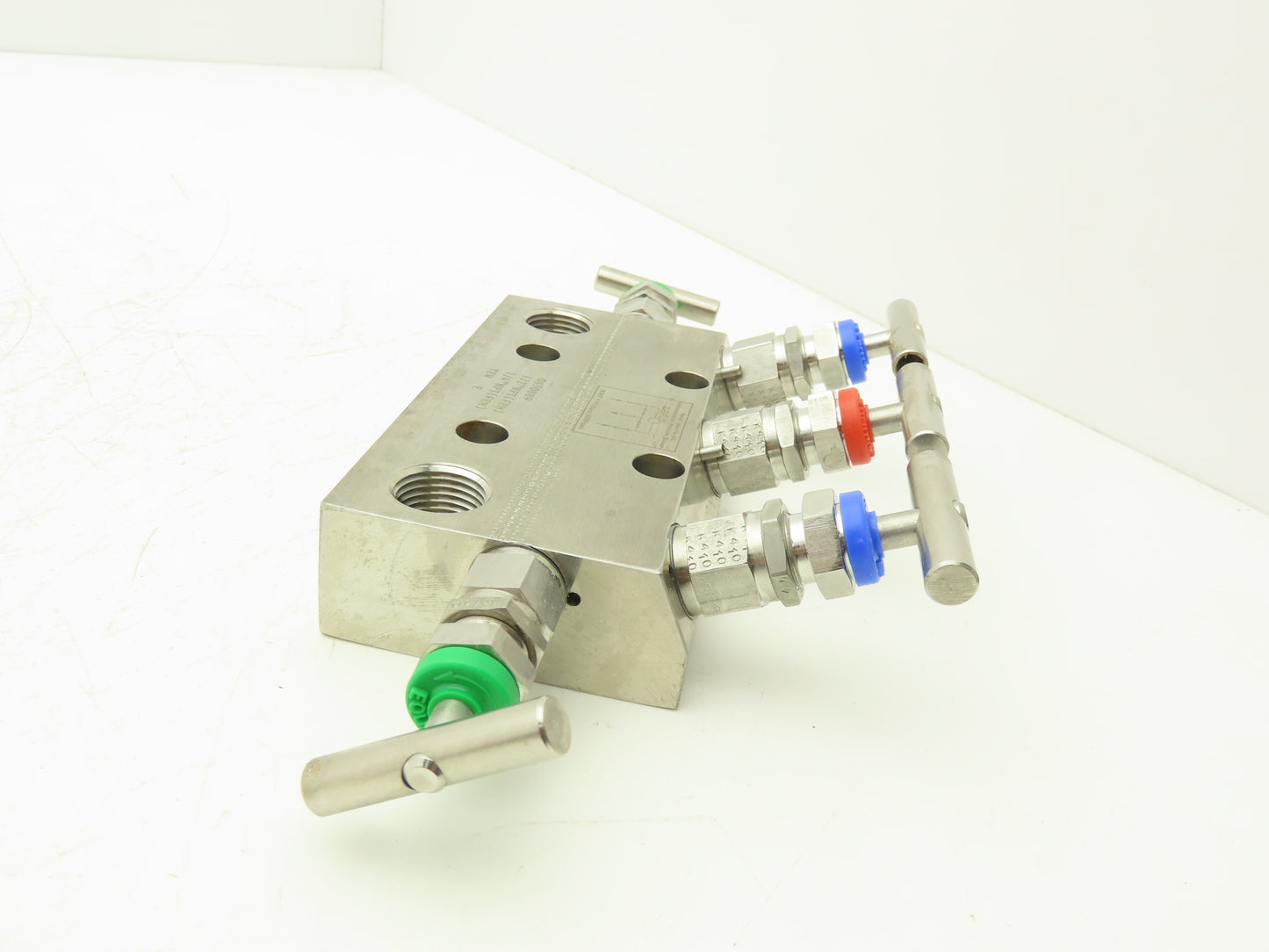 Parker DS5DBB9 Hydraulic Stainless Valve Manifold 5-Port 1/4" 1/2"NPT