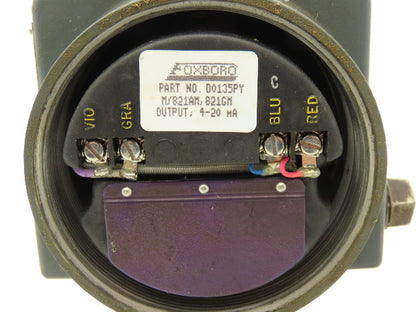 Foxboro 821GM-IS1NM2 Pressure Transmitter 1/2"NPT 12.5-65vdc 0-30PSI