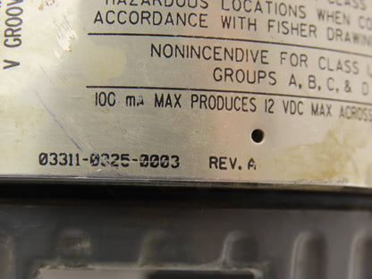 Fisher Rosemount 846 Current to Pressure Transducer 3-15PSI XP Haz Loc
