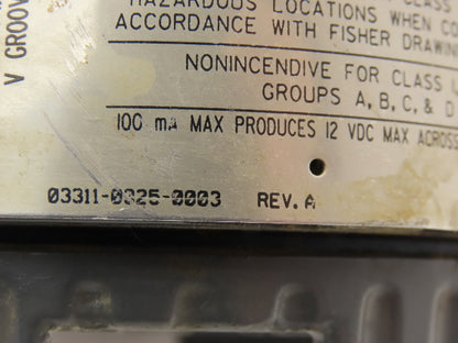 Fisher Rosemount 846 Current to Pressure Transducer 3-15PSI XP Haz Loc