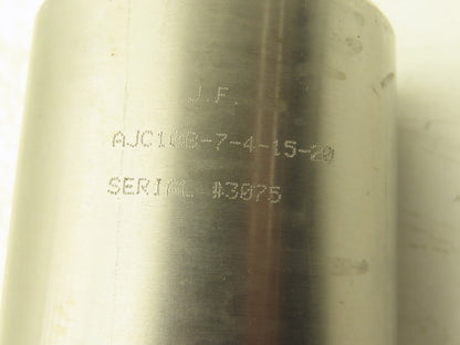 AJC10B-7-4-15-20 2-Way Sanitary Butterfly Valve 1.5" Pneumatic Air Actuated 304L