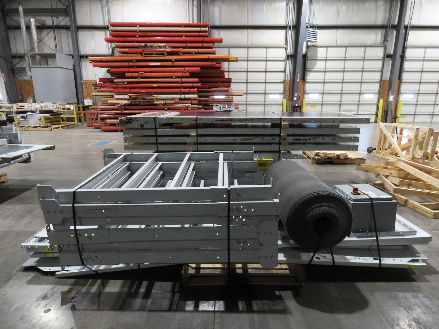 Hytrol BPC 49"x 56' Slider Bed Conveyor 47" Belt 7.5Hp 3PH Center Drive 170fpm