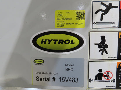 Hytrol BPC 49"x 56' Slider Bed Conveyor 47" Belt 7.5Hp 3PH Center Drive 170fpm