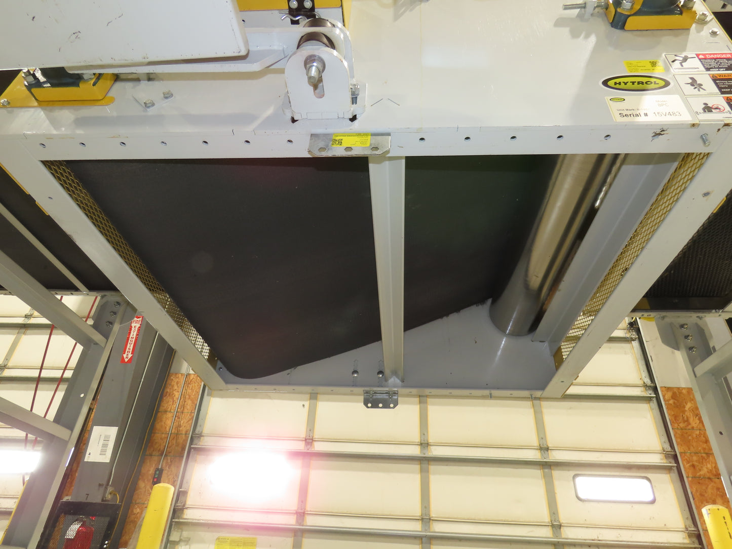 Hytrol BPC 49"x 56' Slider Bed Conveyor 47" Belt 7.5Hp 3PH Center Drive 170fpm