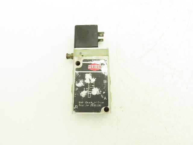 Herion 2636000 Pneumatic Air Solenoid Valve 1-10 Bar 24VAC