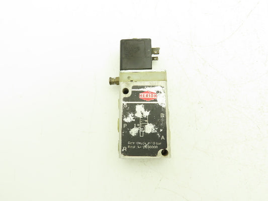 Herion 2636000 Pneumatic Air Solenoid Valve 1-10 Bar 24VAC