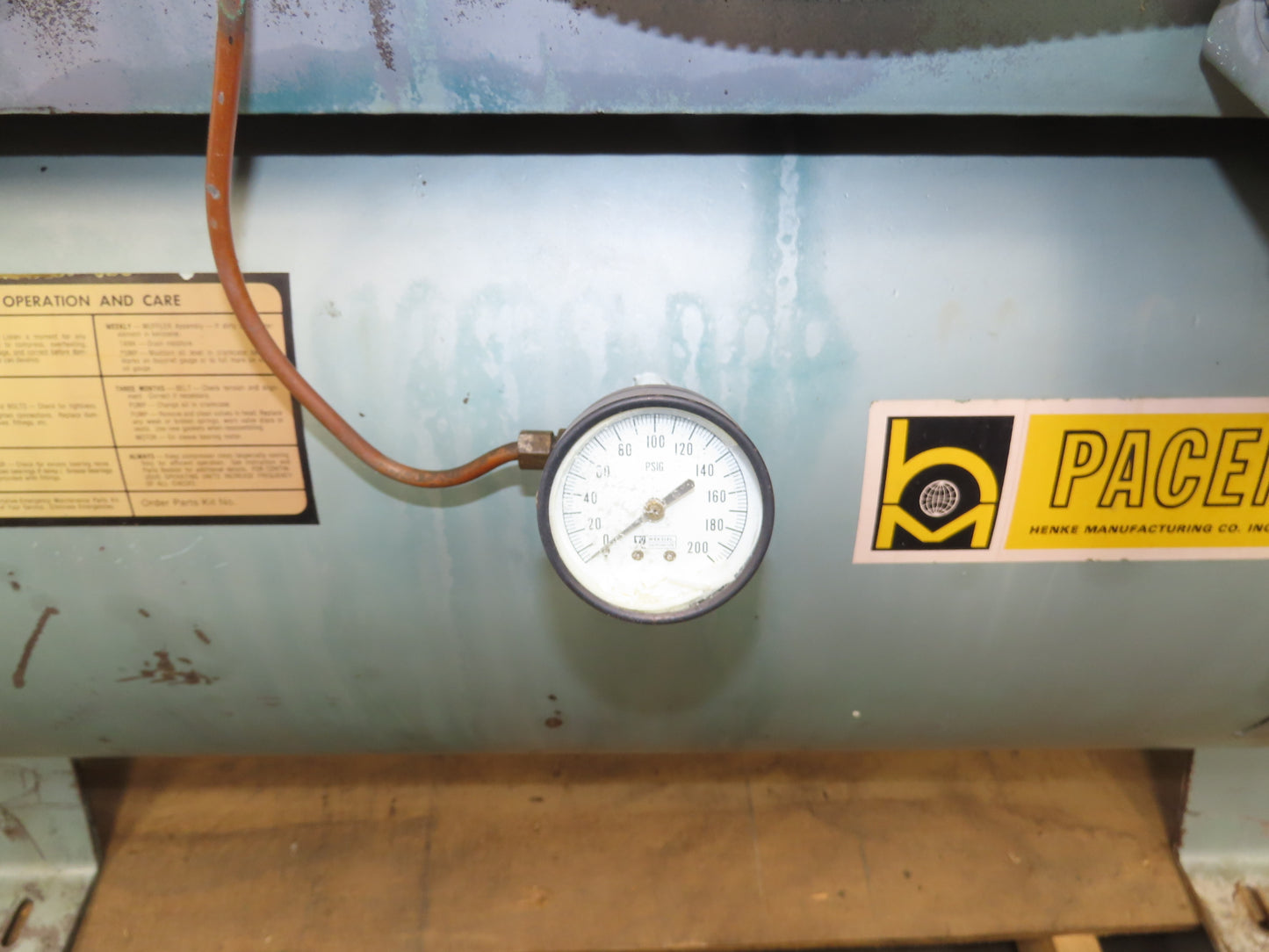 Champion R-70A Piston Air Compressor Pump 100CFM 25Hp 230/460V 120G Tank