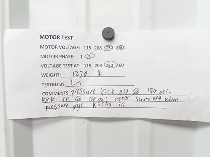 Champion R-70A Piston Air Compressor Pump 100CFM 25Hp 230/460V 120G Tank