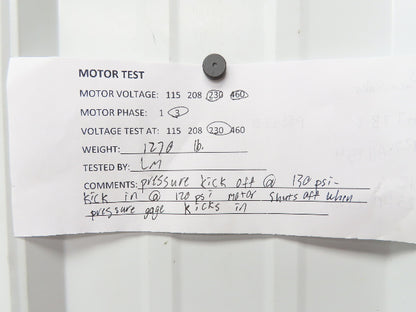 Champion R-70A Piston Air Compressor Pump 100CFM 25Hp 230/460V 120G Tank