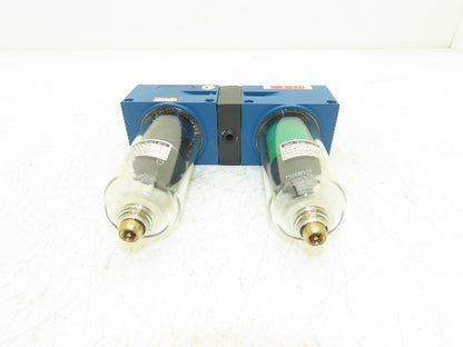 Rexroth 5350144000 Pneumatic Filter Lubricator 1/2"NPT Compressed Air Treatment