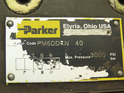 Parker PM6DDKN 40 Hydraulic Flow Control Valve 3000psi