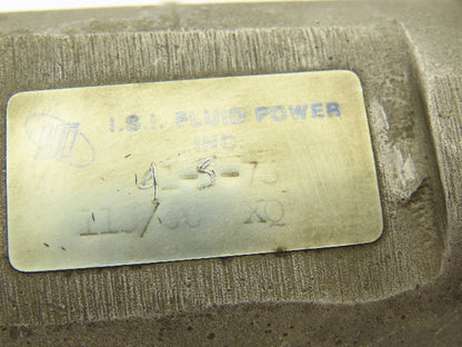 ISI Fluid Power 41-S-75 Pneumatic Directional Solenoid Air Valve 115V Coil