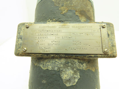 Foxboro 827DF-IS1NMSA1 Electronic Pressure Transmitter 12.5-65VDC 0-120" H20