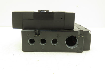 Parker F3251BCC53A Pneumatic Directional Solenoid Valve 6-Station Manifold 120V