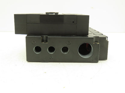 Parker F3251BCC53A Pneumatic Directional Solenoid Valve 6-Station Manifold 120V