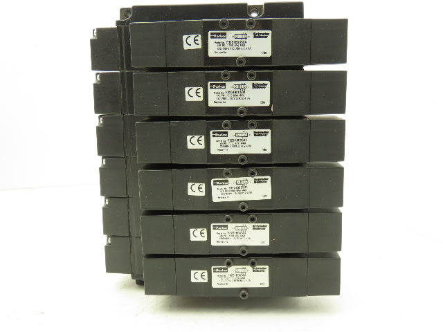Parker F3251BCC53A Pneumatic Directional Solenoid Valve 6-Station Manifold 120V