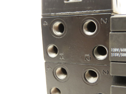 Parker F3251BCC53A Pneumatic Directional Solenoid Valve 6-Station Manifold 120V