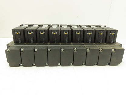 Parker F3251BCC53A Pneumatic Directional Solenoid Valve 9-Station Manifold 120V